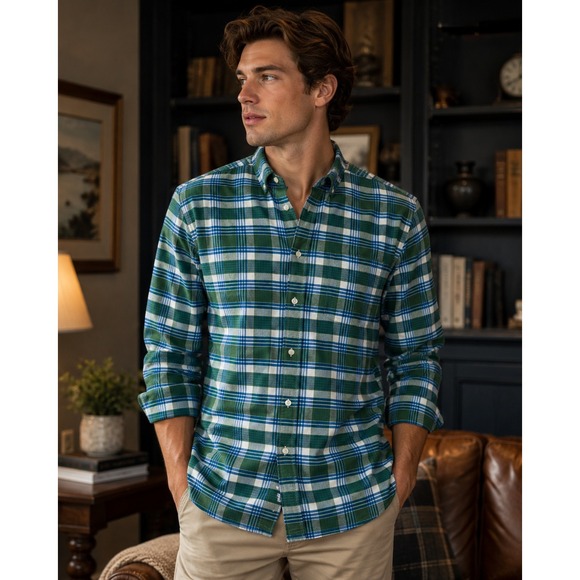 Vineyard Vines Other - Vineyard Vines Shirt Mens Medium Green Plaid Button Up Preppy Coastal